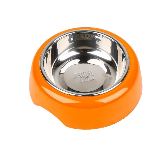 Comedero/Bebedero de melamina - M - Naranja