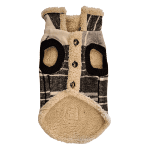 Ropita Camisaco Cuadrillé con Corderito para Perro | Talle 1